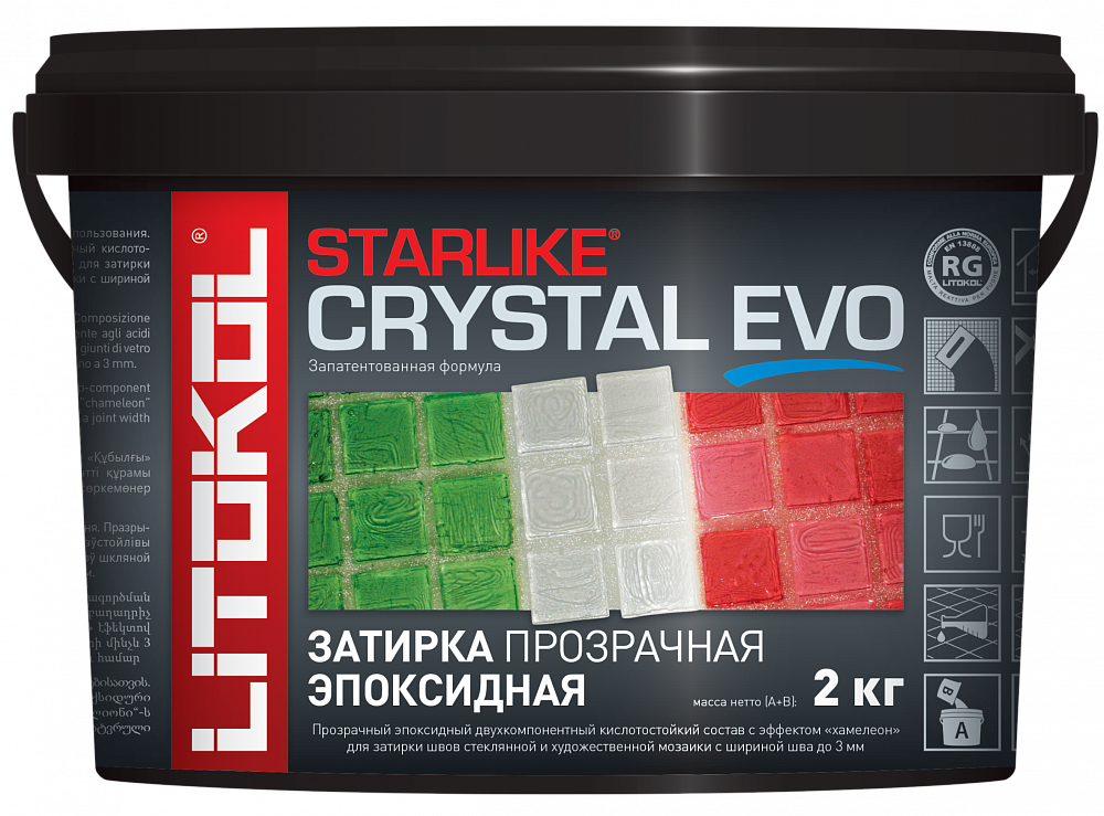 Эпоксидная затирочная смесь STARLIKE CRYSTAL EVO