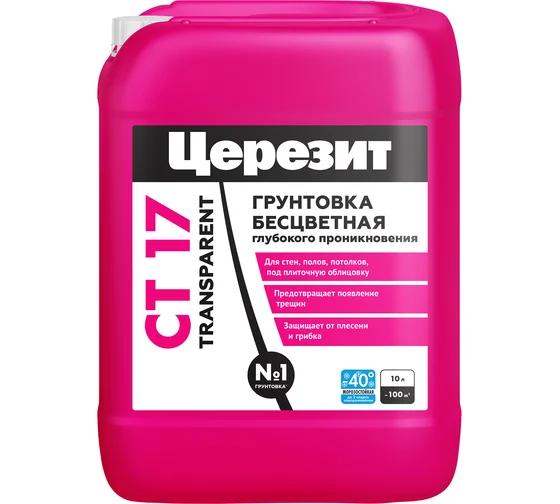 Церезит CT 17 Transparent 10 л Морозостойкая