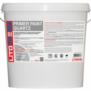 LITOTHERM PRIMER PAINT QUARTZ 15 кг База А (белый) пластиковое ведро