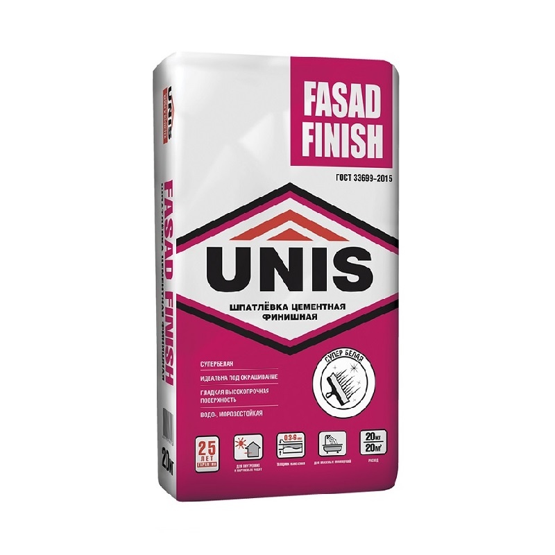 FASAD FINISH  шпатлевка цементная 20 кг