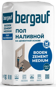 Bergauf Boden Zement Medium, 20 кг Наливной пол на цементной основе
