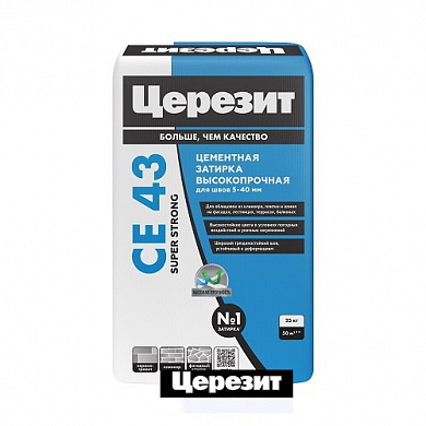 Церезит CE 43/25кг Затирка высокопрочная для швов 5-40 мм