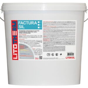 LITOTHERM FACTURA SIL 25 кг База А (белый) пластиковое ведро