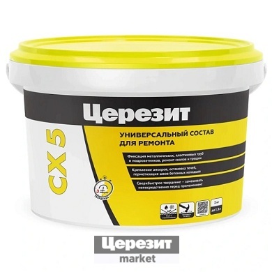 Церезит CX 5/2 Цемент монтажн и водоостан 2 кг