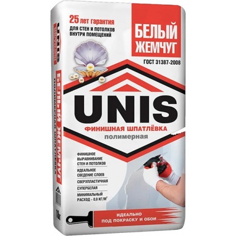 БЕЛЫЙ ЖЕМЧУГ Шпатлевка полимерная 18 кг