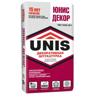 ЮНИС ДЕКОР декоративная штукатурка 25 кг
