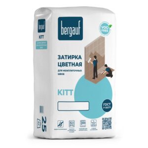 Kitt, затирка серая, 25 кг