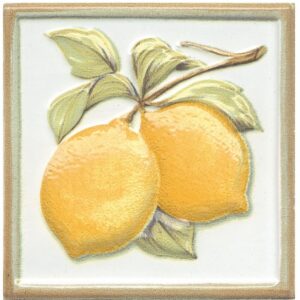 TLA002H Декор Капри Лимончики глянцевый 9,8x9,8x11