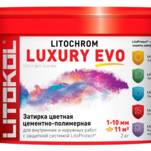 LITOCHROM LUXURY EVO LLE.100 пепельно-белый ведро 2 кг