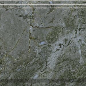 BDA026R Бордюр Серенада зелёный глянцевый обрезной 30x12x1,3