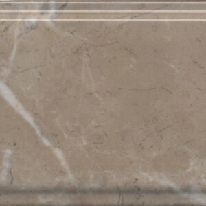 BDA027R Бордюр Серенада бежевый тёмный глянцевый обрезной 30x12x1,3