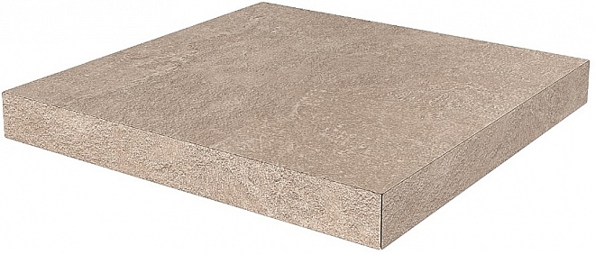 DD600120R/GCA Ступень угловая клееная Про Стоун бежевый 33x33x0,9