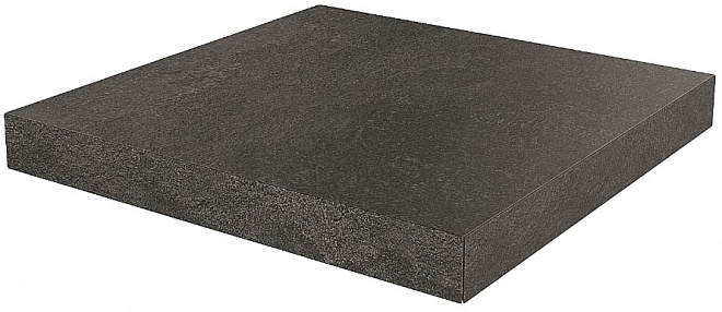 DD600720R/GCA Ступень угловая клееная Про Стоун черный 33x33x0,9