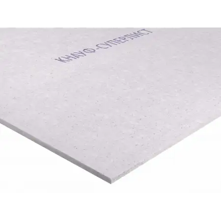 Гипсоволокнистый КНАУФ-суперлист влагостойкий ПК 2500x1200x10мм Лист гипсоволокнистый влагостойкий (ГОСТ Р 51829-2001)